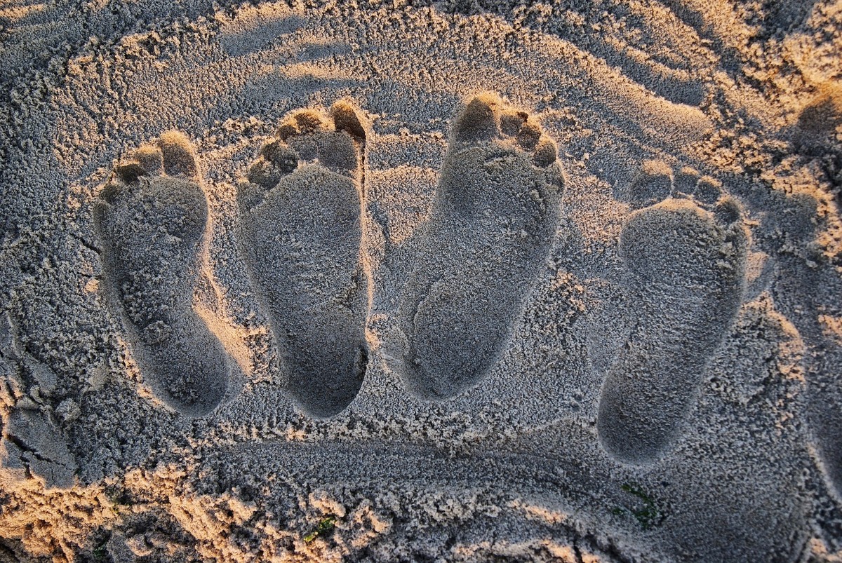 Flat feet print online